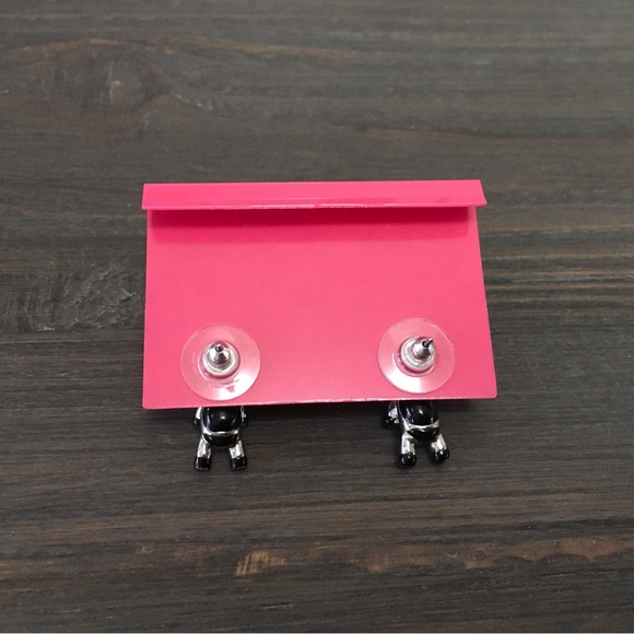 Betsey Johnson Cow Stud Earrings - Picture 4 of 7